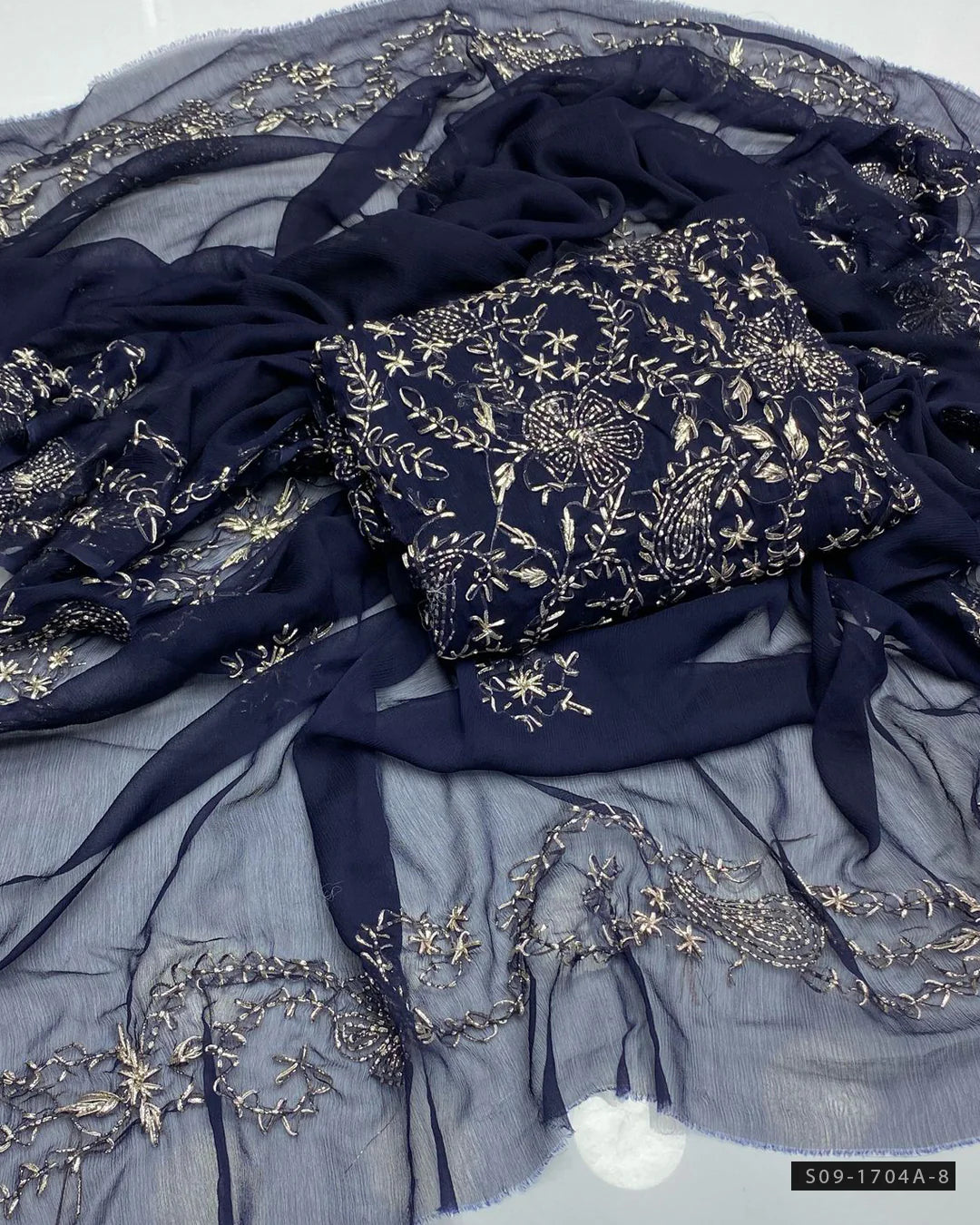 Chiffon 2 PC Unstitched Dress Collection